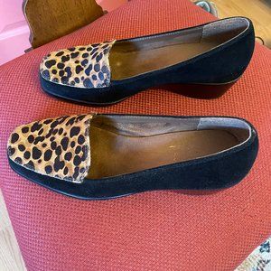 Aerosoles Leopard Top Loafers Size 9M